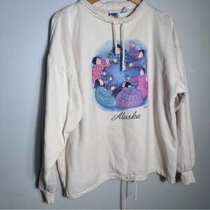 Vintage Alaska Graphic Sweatshirt - Cream